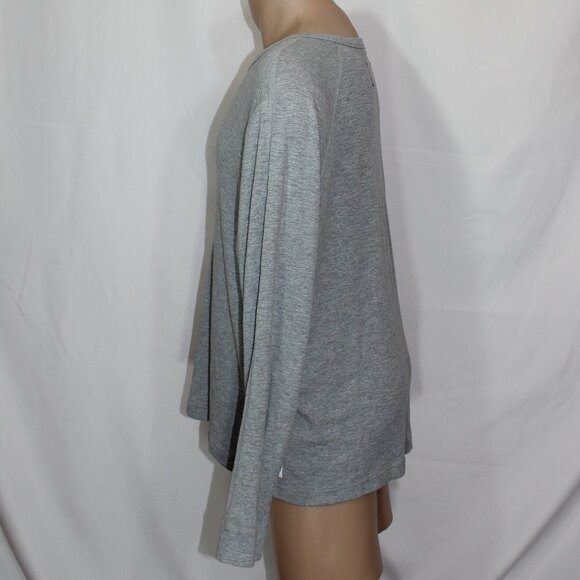 Reigning Champ long sleeve T-shirt 1x1 slub rib cotton gray Man size Large - Picture 4 of 8